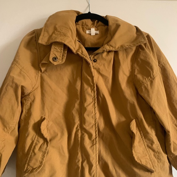 Urban Outfitters Silence + Noise Yellow Kelly 3/4 Sleeve Swing Anorak Jacket - Picture 8 of 13